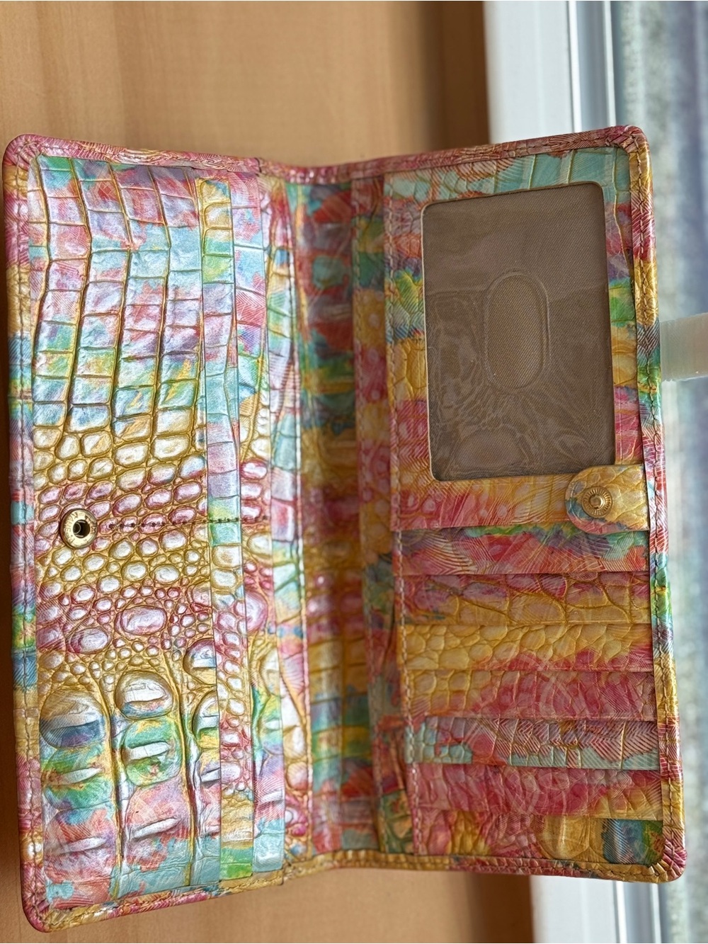 Brahmin purse & wallet Small Caroline- Saltwater Taffy Melbourne croc - Picture 6 of 9
